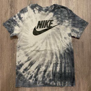 Rare Nike Black and Grey Tie Dye T-Shirt